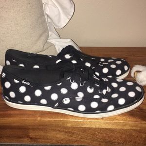 Black and White Polka Dot Keds 8.5